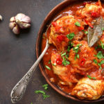 Chakhokhbili,-,Chiken,Stew,With,Cilantro,(parsley),In,Tomato,Sauce